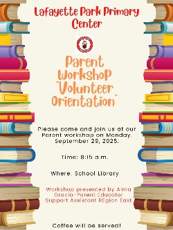 PARENT WORKSHOP/TALLER PARA PADRES